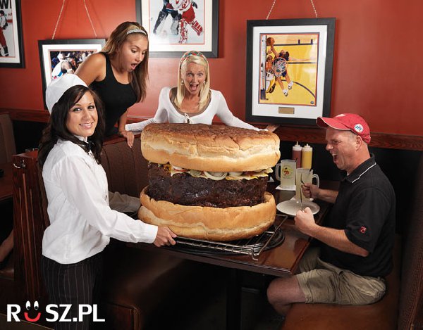 Ile waży ten hamburger?
