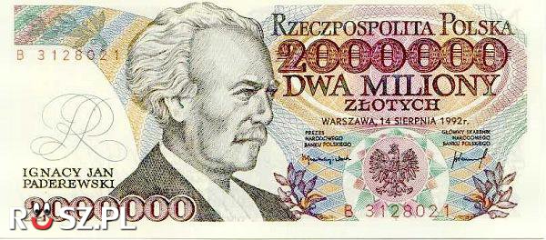Jaki jest dzisiejszy odpowiednik starych 2 000 000 złotych?